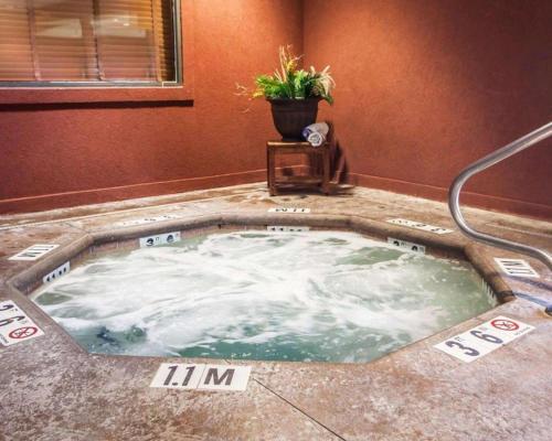 a hot tub in a room with a hose at Comfort Inn & Suites Macon in Macon
