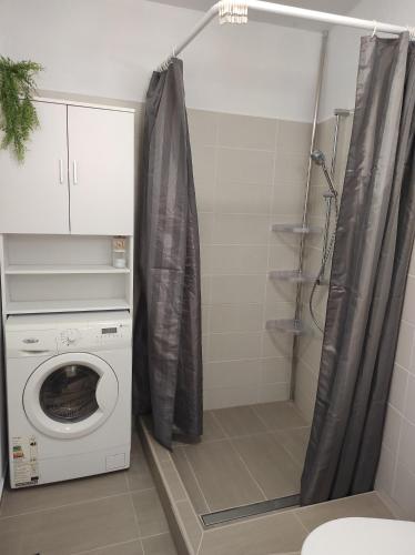 Kúpeľňa v ubytovaní Pokoje v přízemí RD - terasa, bazén, zahrada