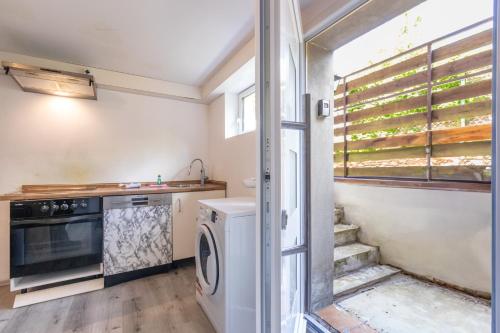 Dapur atau dapur kecil di Großes Haus in Wörrstadt