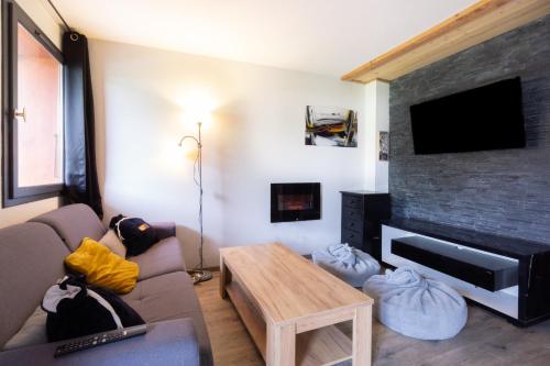 Televisyen dan/atau pusat hiburan di Appartement Albiez
