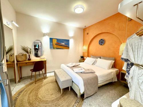 Giường trong phòng chung tại Vetus Vicinato Luxury Homes