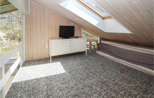 TV a/nebo společenská místnost v ubytování Stunning Home In Samsø With Kitchen