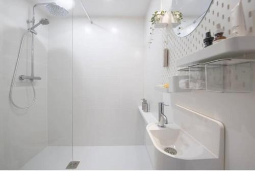 Koupelna v ubytování Studio design - Terrasse- Vannes