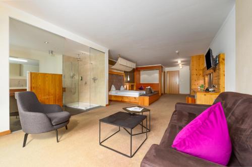 Posezení v ubytování Wellnesshotel Mein Almhof Superior