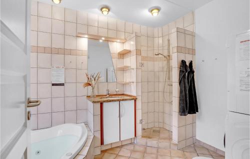 Ένα μπάνιο στο Apartment Horns Bjerge L Blåvand