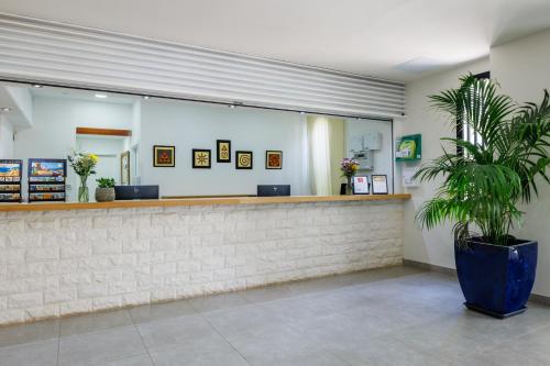 Ο χώρος του λόμπι ή της ρεσεψιόν στο Hapimag San Agustín