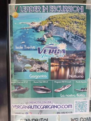a poster for a vacation in the region of a river at Amazing Gargano in Ischitella