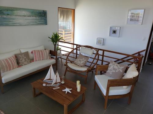 Posezení v ubytování Llapa House