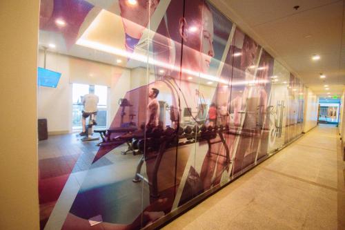 Fitness centrum a/nebo fitness zařízení v ubytování Studio type Condo Iloilo Saint Honore