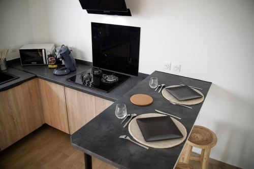 Virtuvė arba virtuvėlė apgyvendinimo įstaigoje Villa Savio