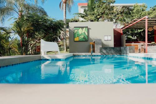 Mata e' Platano Guesthouseの敷地内または近くにあるプール