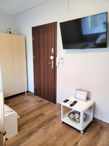 TV a/nebo společenská místnost v ubytování Grey House