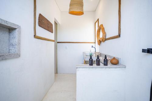 Η κουζίνα ή μικρή κουζίνα στο Preá Kite House