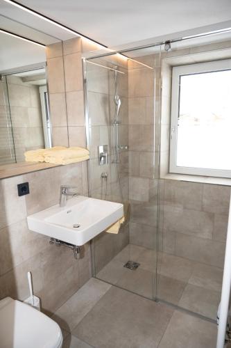 Koupelna v ubytování Appartment Silvrettahorn