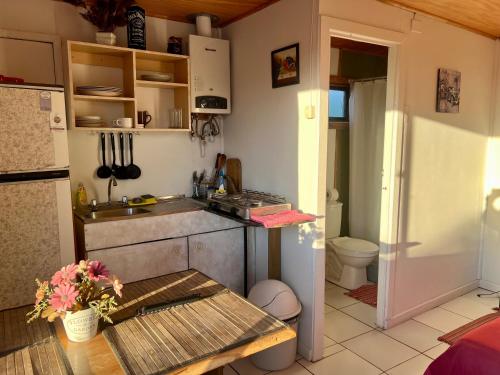Una cocina o zona de cocina en Cabañas DeMAICO