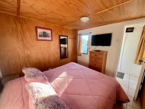 Cama o camas de una habitación en Cabañas DeMAICO