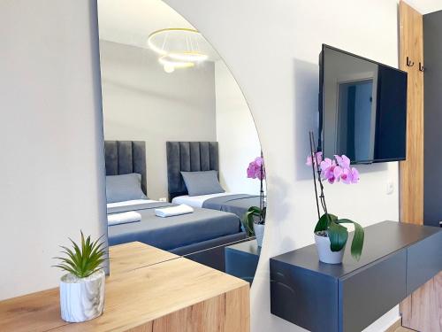 TV a/nebo společenská místnost v ubytování SUPREME Luxury