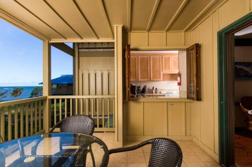 Balkón nebo terasa v ubytování Hana Kai Maui - #103 Helani oceanview 1 BR