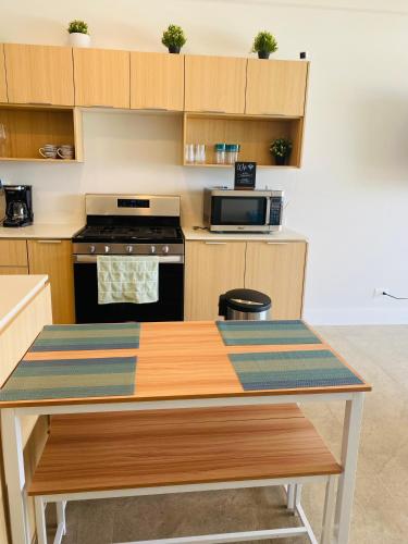 Kuchyň nebo kuchyňský kout v ubytování Mia Apartment