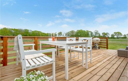Balkón nebo terasa v ubytování 1 Bedroom Nice Home In Rønne