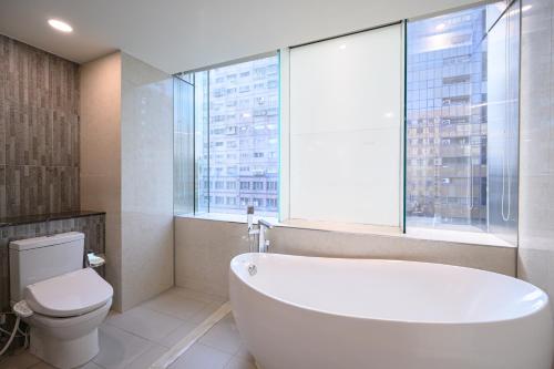 Ein Badezimmer in der Unterkunft Hotel Geight Taipei