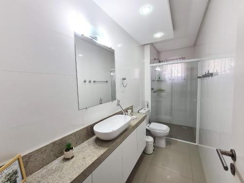 Koupelna v ubytování Residencial Dunas