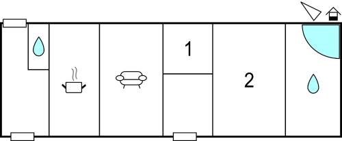 a schematic diagram of a shower with water at Gorgeous Home In Blentarp With Wifi in Blentarp