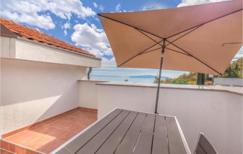 Balkón nebo terasa v ubytování 3 Bedroom Nice Home In Veprinac