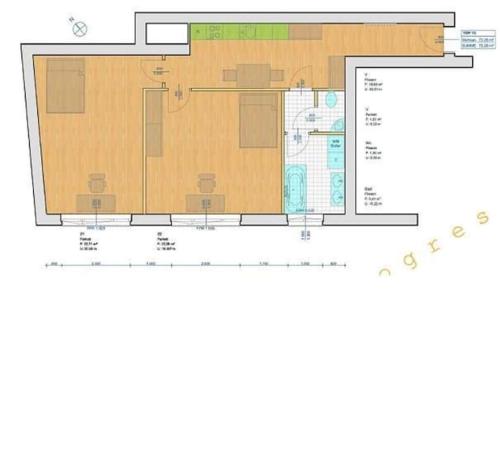 Großräumig und zentral inklusive Parkplatz