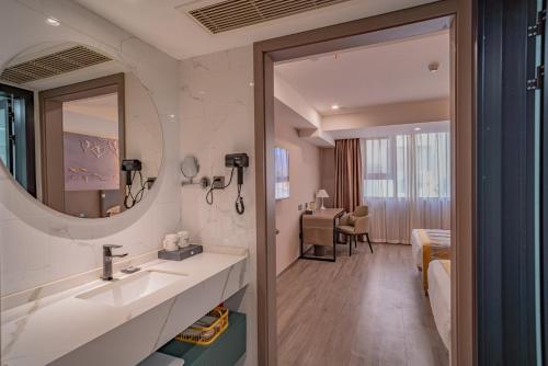 Koupelna v ubytování Ruilan Grandyard Hotel