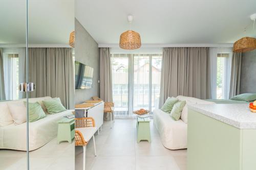 APARTAMENTY MIERZEJA - STEGNA PARK STUDIO, 500 m od plaży, bezpłatny meleks