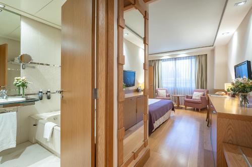 Koupelna v ubytování Hotel Nelva