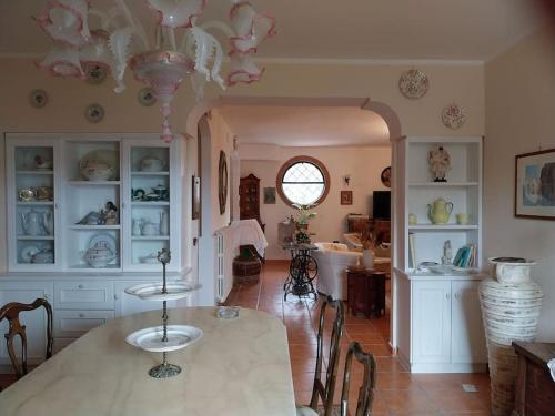 Coin salon dans l'établissement Villa Lucia