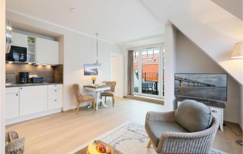 Kuchyň nebo kuchyňský kout v ubytování Baltischer Hof Apartment 58