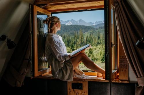 Domek z kominkiem i sauną w górach - Domek Pod Jeziorem