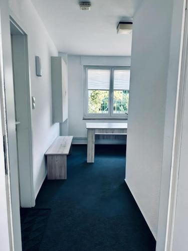 Postel nebo postele na pokoji v ubytování FeWo Euregio Terrasse & Klinik-Nähe