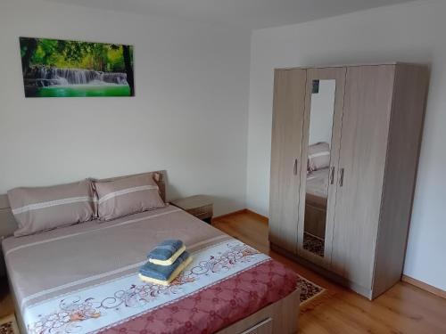 Postel nebo postele na pokoji v ubytování Casa Cristian