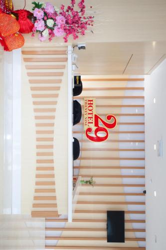 TV a/nebo společenská místnost v ubytování Twenty Nine Hotel