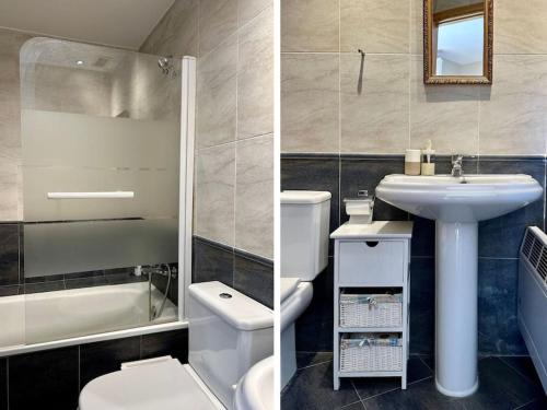 Et badeværelse på Mirador de Panticosa by Pirineos360 - Piscina y 2 plazas de garaje