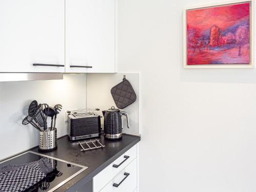 Η κουζίνα ή μικρή κουζίνα στο Apartments am Linggplatz