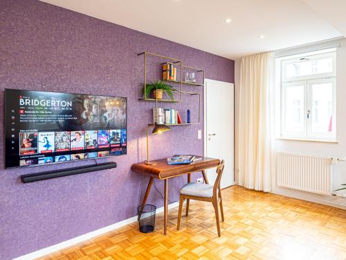Μια τηλεόραση ή/και κέντρο ψυχαγωγίας στο Apartments am Linggplatz