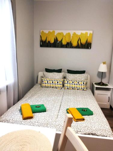 Postel nebo postele na pokoji v ubytování Grey House