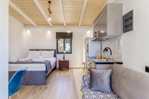 Una cama o camas en una habitación de Studio 4