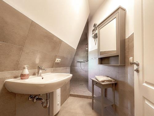 Ένα μπάνιο στο Landidyll Elmenhorst Wohnung 03