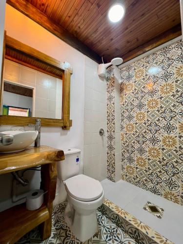 Ένα μπάνιο στο Finca Currucutu Salento