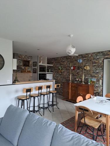 Una cocina o cocineta en gîte en campagne Lamégritnière