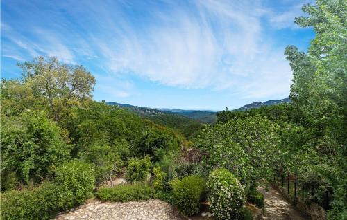a view from the top of a hill with trees at Amazing Home In Les Adrets-De-L'estére in Les Adrets de l'Esterel