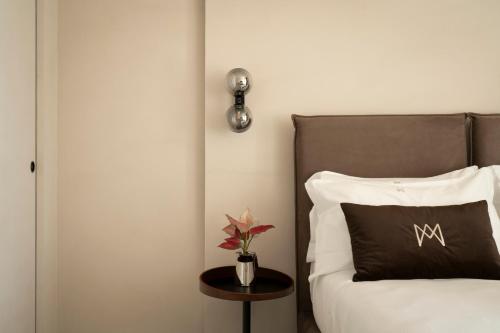 Katil atau katil-katil dalam bilik di Demetra Luxury Suites
