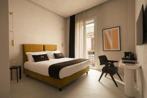 Katil atau katil-katil dalam bilik di Demetra Luxury Suites