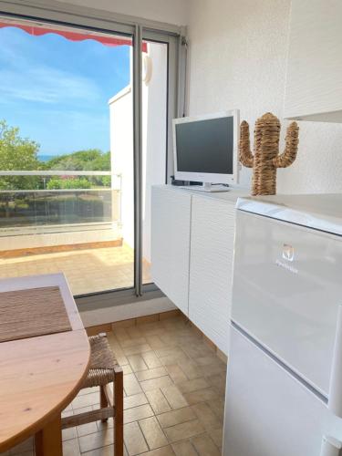 Pacific 1-Studio cabine, vue mer, parking